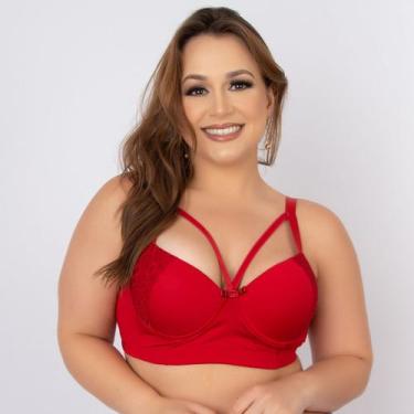 Imagem de Sutiã Strappy Plus Size Reforçado e Com Sustentação - Bella Fiore Moda