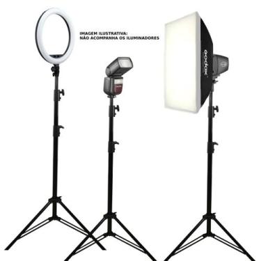 Imagem de Tripé Iluminação Semi Hidráulico 2,6m para Ring Light e Flashes - WT80
