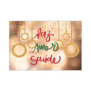 Imagem de Fundo Fotográfico 2,20 x 1,50 - Natal Paz Amor Saúde 130 - Via Cores