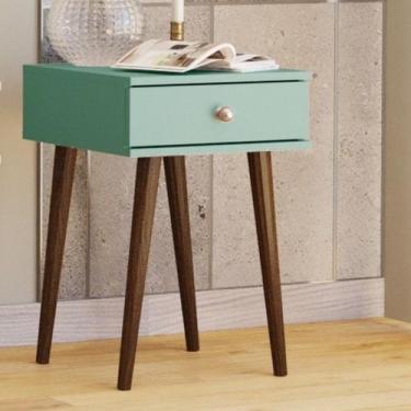 Imagem de Mesa Lateral Retrô 1 Gaveta - Movel Bento