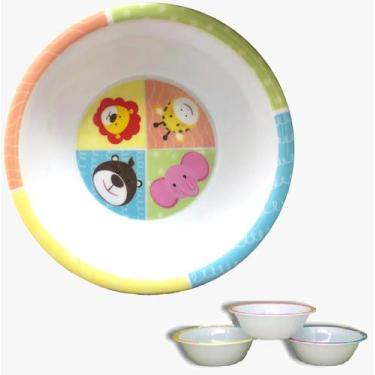 Imagem de Prato Infantil Para Bebês Menina Tigela 15,5cm Papinha - Sk