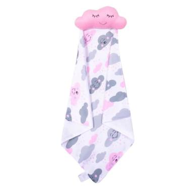 Imagem de Naninha para Bebê de Bichinho de Pelúcia com Prendedor de Chupeta Nuvem