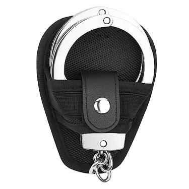 Imagem de Homakover Estojo De Algemas, Estojo De Punho De Liberação Rápida Superior Aberto, Serve Para Algemas E Correntes Articuladas, Bolsa De Punho Padrão Militar Para Aplicação Da Lei Para Cinto De Serviço