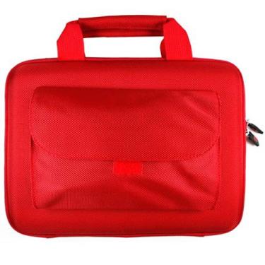 Imagem de Kroo Capa cubo EUA com bolso para Netbook de até 10 polegadas (Vermelha)