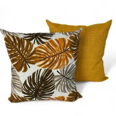 Imagem de Kit 2 Almofadas Cheias Decorativa Sala Quarto Sofá 48x48cm - JZ Enxova