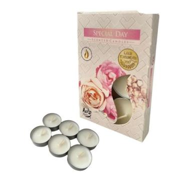 Imagem de Kit 6 Velas Rechaud Difusor Flutuante Fondue 6 hrs - Aromas - Bialluz