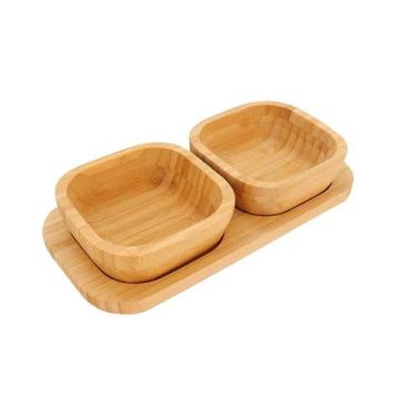 Imagem de Jogo Petisqueira com Base Bambu Ecokitchen 23 cm Mimo Style
