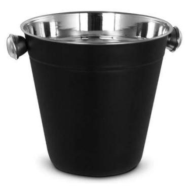 Imagem de Balde de Gelo em Inox Ônix 5 Litros - Mimo Style - AN801X