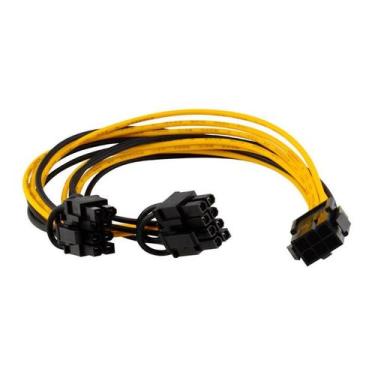 Imagem de Cabo Splitter Y Energia Pci-e 6 Pinos 2x Pci-e 8pin Gpu - Geartronics