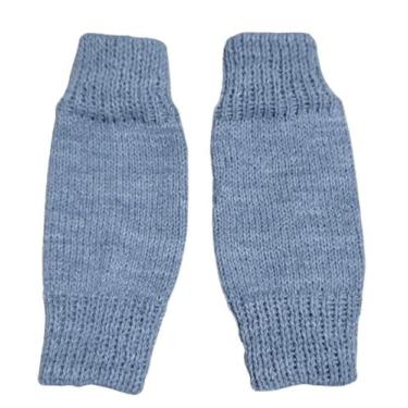 Imagem de Polaina Infantil em Lã (cinza) - Artesanato, 6 - 7 anos