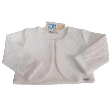 Imagem de Bolero / Casaco Luxo Zafielo Bebê Menina Festa Batizado 509, Off white