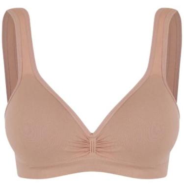 Imagem de Sutiã Top Daily Sem Costura Com Bojo Trifil, Macadâmia, 42