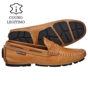 Imagem de Mocassim Sapatilha Drive Masculino Em Couro 9 Opções de Cores - Iden S