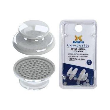 Imagem de Botão lingual de plastico  para podologia (desencravar unhas, onicoórt