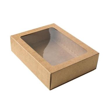 Imagem de Caixa Gaveta com Visor Nº3 (12cm x 16cm x 4cm) Kraft 10 unidades Assk 