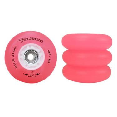 Imagem de Jogo de Rodas Traxart LED Special Rosa 76mm/85A