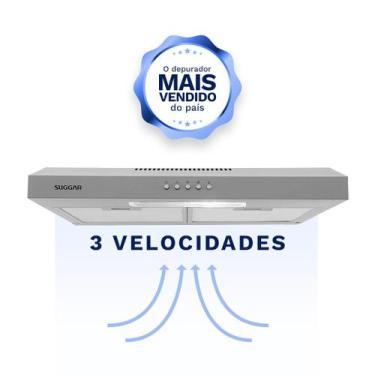Imagem de Depurador Exaustor Slim 60Cm Prata DPS161PR Suggar 127V, Prata, 110V