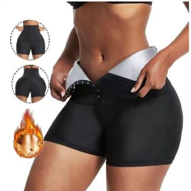 Imagem de Bermuda Queima Caloria Feminina Neoprene Short Modelador Fit Esportes 