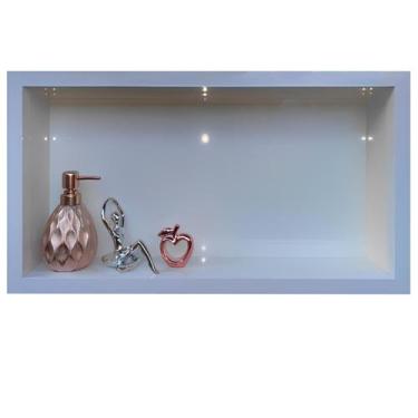 Imagem de Nicho de Porcelanato Branco Polido 60x32cm - LOMINA Smart Home Solutio
