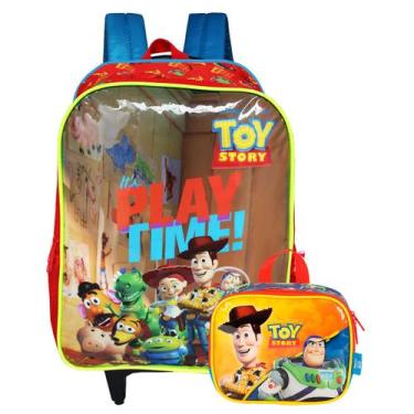 Imagem de Mochila Toy Story Disney Rodinhas Lancheira Térmica Escolar - Luxcel