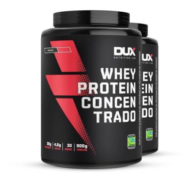 Imagem de Kit 2 Whey Protein Concentrado Dux Morango 900g