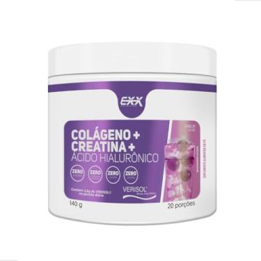 Imagem de Creatina Colágeno e Ácido Hialurônico 140g Suplementos Exx Nutrition (140g, Uva)