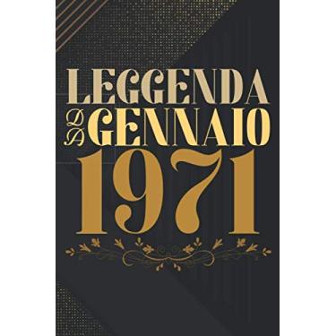 Imagem de Leggenda da gennaio 1971: quaderno a righe,regalo Compleanno 50 anni, regalo Per Uomini, Donne E Amici, Regalo di compleanno per una persona nata in gennaio