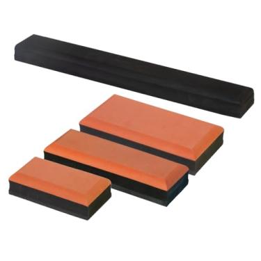 Imagem de Pintando Carro, Kit 4 Tacos Lixador Manual De Eva P/funilaria E Pintura Quantidade de cascalhos:0;Cor:Laranja