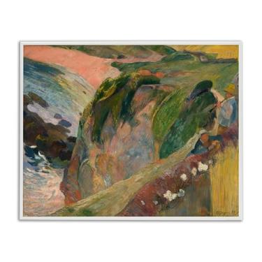 Imagem de Stupell Industries Classic Gauguin Above The Sea Framed Giclee Wall Art Design por one1000paintings, moldura branca, 20 x 16