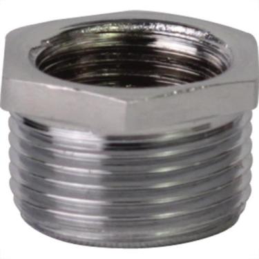 Imagem de Bucha Reducao Torneira Metais Rei Latao Cromada 1X1/2 10236 - METAIS R