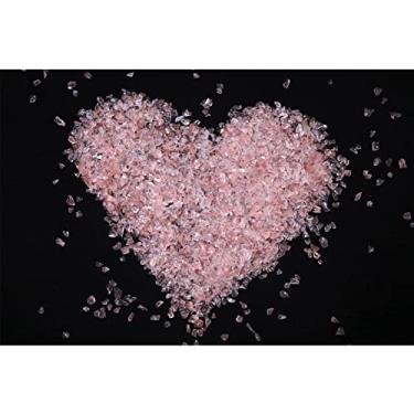 Imagem de Bloco vítreo rosa com glitter colorido granulado de 2 a 4 mm pedras artificiais de vidro triturado sem desbotamento permanente não tóxico fundição de cimento resina enchimento de molde (50g)