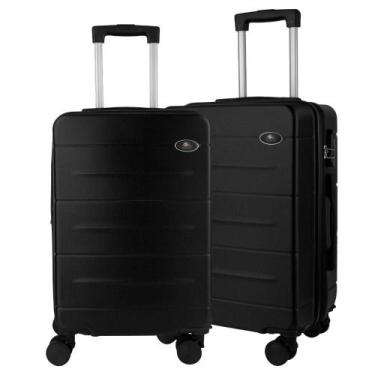 Imagem de Malas de Viagem Kit Bordo Expansível Fibra rígida Rodas 360 - World On