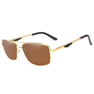 Imagem de Oculos de Sol Masculino Clássico Quadrado Kingseven Polarizados N7906,