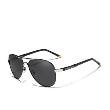 Imagem de Óculos de sol masculino polarizados Design piloto uv 400 kingseven, Pr