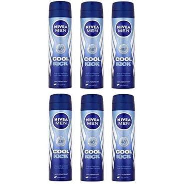 Imagem de Desodorante Nivea Men Cool Kick Antitranspirante 48h - 150ml (Pack c/6