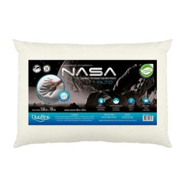 Imagem de Travesseiro Duoflex NASA-X Alto 50x70x13cm NS3109 Com Espuma Viscoelás