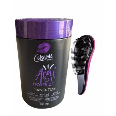 Imagem de ESCOVA PROGRESSIVA AÇAI OIL NO FRIZZ 2X1L E BTOX NANO AÇAI 1KG USE ME 