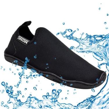 Imagem de Sapatilha Neoprene Hibrida Náutica Tênis Meia Impermeável Aquática Pes