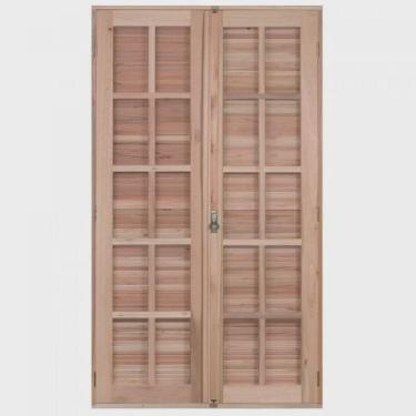Imagem de Porta de Madeira Balção 213x140cm com Batente 14cm ewk 450 Rondosul