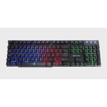 Imagem de Teclado Gamer c/ Led Semi Mecânico Evolut Eg206 Hawke