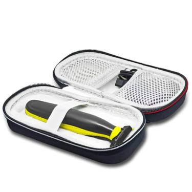 Imagem de LinMei Estojo rígido de viagem para aparador e barbeador elétrico compatível com Philips Norelco OneBlade QP2520, QP2530, QP2620, QP2630 - impermeável, durável e organizador compacto