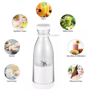 Imagem de Mini Liquidificador Portátil Mixer Shake Suco 420ml Premium - Clinck, 