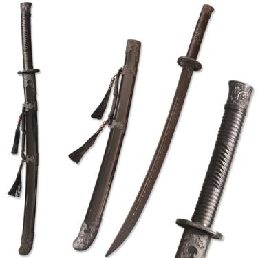Imagem de EVA-FRIEREN Espada Hmong De Polipropileno De Alta Resistência Para Treinamento De Artes Marciais, Espada Antiga De Samurai Com Bainha Para Prática E Treinamento