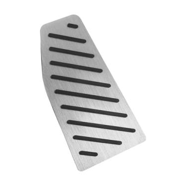 Imagem de Hihaha 1 peça capa de pedais de apoio de pés automático/manual para apoio para os pés, apoio para os pés, capa para Toyota RAV4 2019-2024, liga de alumínio, tom prateado