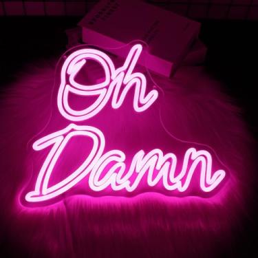 Imagem de Whfobfe Sinal de néon com luzes de néon LED para decoração de parede LED alimentado por USB para decoração de quarto