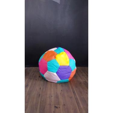 Imagem de Puff bola color sortida p 55cm de circunferência em corano dt original
