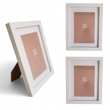 Imagem de Kit 3 Porta Retratos 10x15 Moldura Paspatur Quadro Parga - MultiA