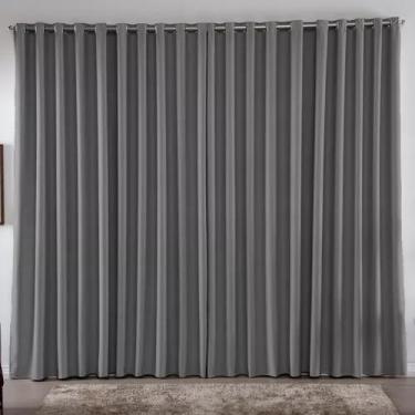 Imagem de cortina blackout tecido 3 e 4 metros 2,30 2,50 2,70 altura cores - HEL