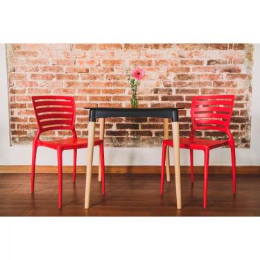 Imagem de Cadeira Sofia Encosto Horizontal Vermelha Tramontina