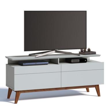 Imagem de Rack Classic 146cm 2 Gavetas com Prateleira Branco Imcal